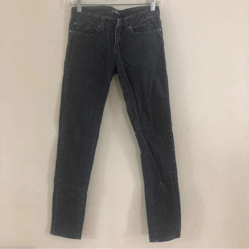 Prana $128 Slate Blue Gray Micro Corduroy Skinny Jeans Sz 0